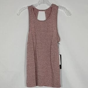 NWT Kyodan Mauve Textured Polyester Tank Top Racerback Workout Women's Size XS